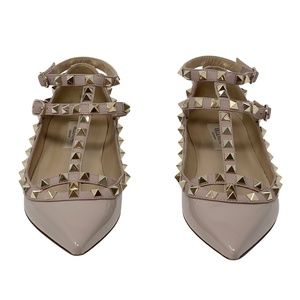 Valentino Rockstud Patent Flats Size 35.5